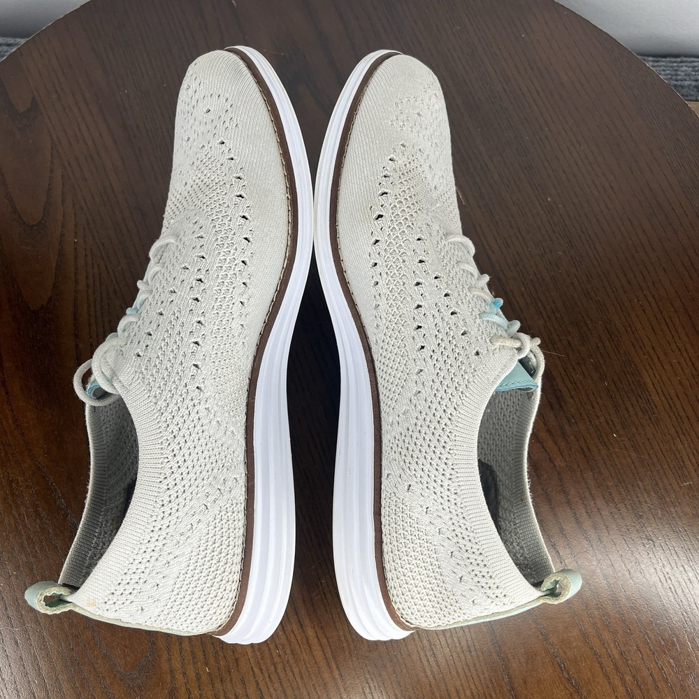 Cole Haan Original Shoes Women's 9 Gray Knit Stitchlite Wingtip Oxford Sneakers - Picture 8 of 16